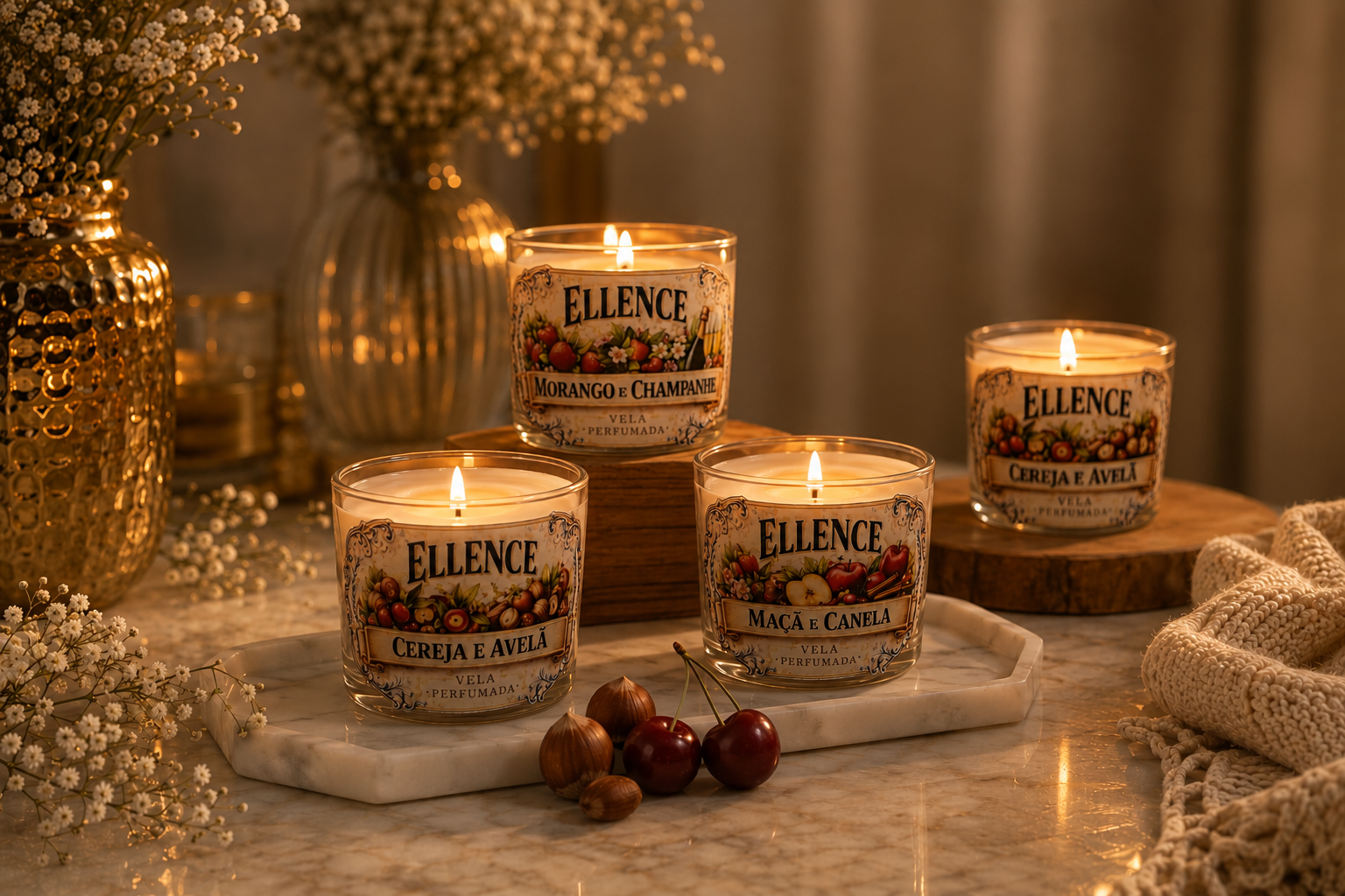 Ambiente com velas